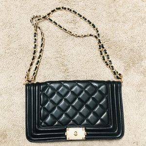 Black Quilted Bag